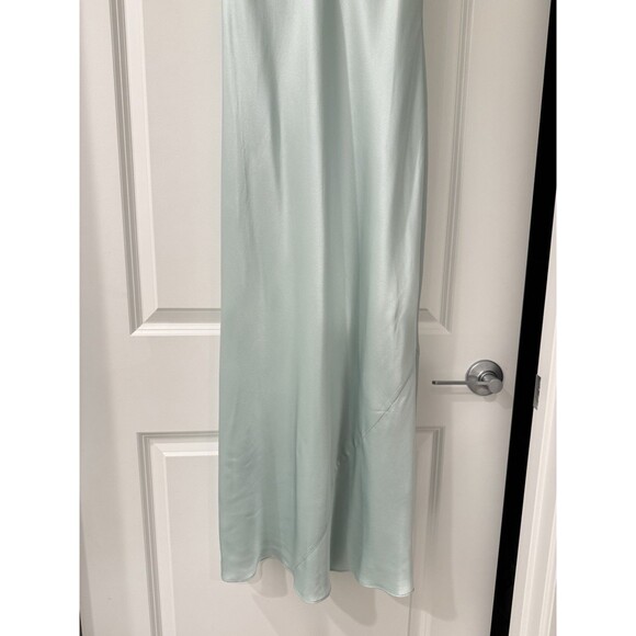 NWOT Reformation Cardi Silk Dress Elegant Mint Green Slip Dress Orig. $278 - Picture 9 of 14